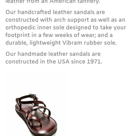 PiperSandals original style men’s size 8.5 hand made in San Antonio Texas - Picture 13 of 13